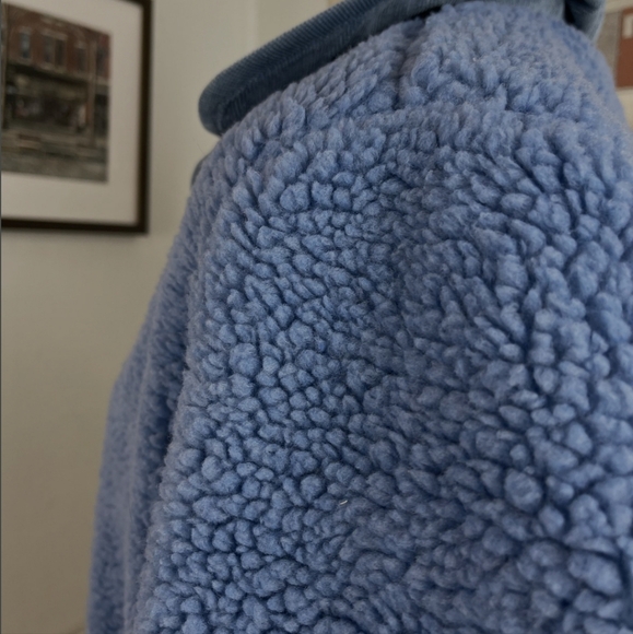 Alex Mill Blue Sherpa Work Jacket Medium - Picture 9 of 12